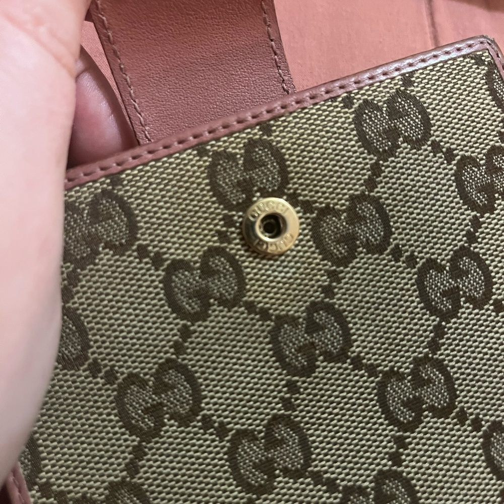 Gucci canvas wallet pink leather heart with box - Picture 9 of 16